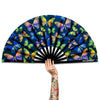 Bamboo Clack Hand Fan For Raves or Festivals