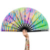 Bamboo Folding Clack Hand Fan For Raves or Festivals